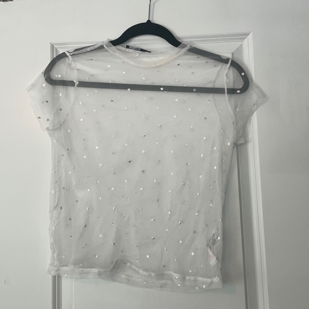 Nasty Gal Star Sheer top